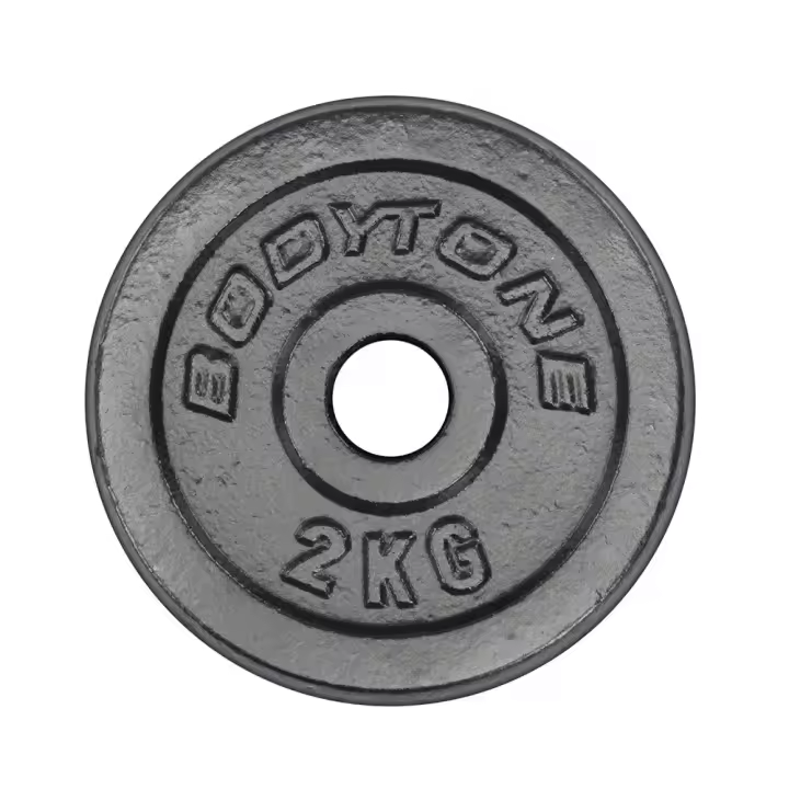 Bodytone Plato Hierro 2kg Plateado Discos - 1