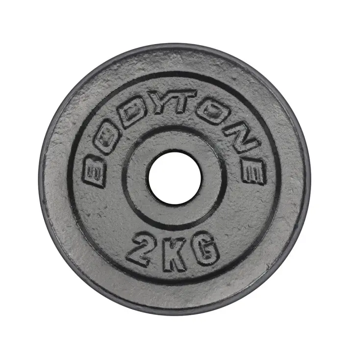 Bodytone Plato Hierro 2kg Plateado Discos - 1