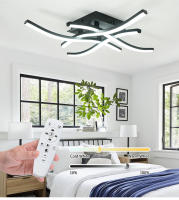 Lámpara De Techo Moderna 28W LED Para Sala De Estar Comedor Dormitorio Y Balcón Diseño Curvo Luz De Panel Para El Hogar - details 0