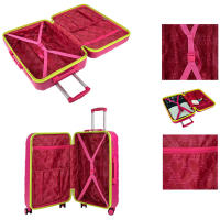 Agatha Ruiz de la Prada – Set de Maleta Mediana + Neceser – Rosa Fucsia con Relieve Troquelado, Material RPO Ultraligero, Ruedas 360° y Candado TSA - details 1