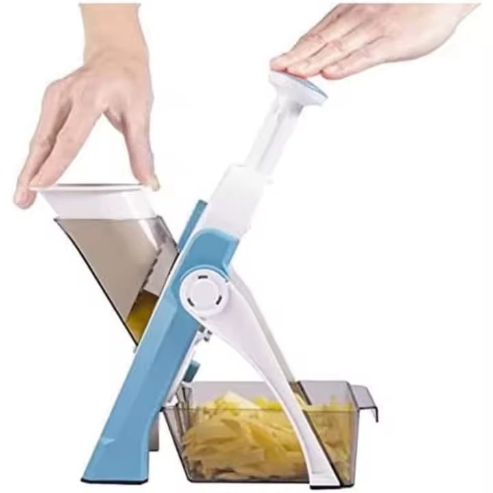 Euroxanty Cortador Rallador 4Colores Manual para Papas Fritas y Verduras - 1