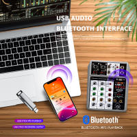 BOMGE Mixador De Audio Profesional 4 Canales Con Bluetooth Y Efecto Eco Delays Entrada 48V Fantasma Consola De Mezcla Digital USB - details 1