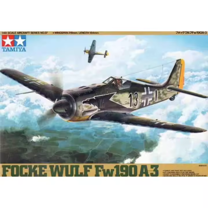 Avión Militar Focke-Wulf Fw190 A-3 Tamiya-61037 - 1