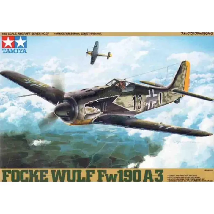 Avión Militar Focke-Wulf Fw190 A-3 Tamiya-61037 - 1