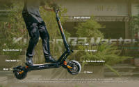 Scooter Eléctrico KuKirin G2 Master (Versión 2025), Motor 1000W*2, Batería 52V 20.8Ah, Neumáticos 10 pulgadas, Velocidad Máxima 60 km/h, Autonomía 70 km, Frenos Disco Duales Delanteros y Traseros, Amortiguación Hidráulica - details 2