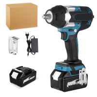 Llave de impacto eléctrica sin escobillas, Torque de 1800N. M, batería de iones de litio de 1/2 pulgadas, herramientas eléctricas inalámbricas para batería Makita de 18V - details 0