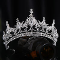 Coroa De Noiva Nova 2022 Diadema De Casamento Prata Com Strass Ornamento De Luxo Para Cabelo Laço De Cabelo Para Damas De Honra Presente Para Mulheres - details 3