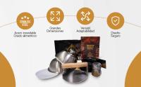 Aurum® Kit Hamburguesas Deluxe Con Prensa Hamburguesas Smash Burger, Molde Hamburguesas, Plancha Barbacoa, Prensa Para Tortillas, Pan Hamburguesa, Aplastador De Patatas, Utensilios Cocina Acero Molde - details 3