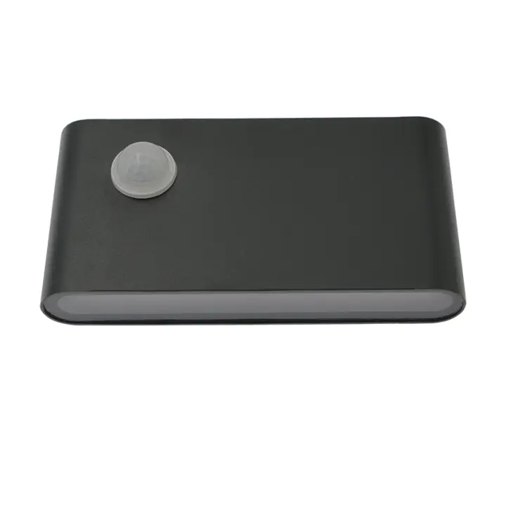 Lámpara De Pared Moderna LED Con Sensor De Movimiento Exterior Impermeable Para Iluminación De Jardín Pasillo Y Courtyard Color Blanco/Negro/Ceniza - 1