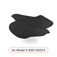 Protector De Consola Central Para Tesla Model 3 2021-2023 Highland 2024 Cubierta De Cuero PU Antipatines Accesorios Coche - details 2