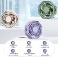 Ventilador USB Silencioso, ventilador portátil de 3 velocidades, Pequeño ventilador giratorio de 360 Grados - details 1