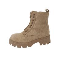 Eva Zorteon- Botín de antelina para  Mujer,  Estilo Militar . Marca TULIPANO . - details 13