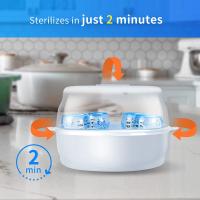Estérilizador de Vapor de Microondas para Botellas de Bebé Alta Temperatura, Estérilizador de Pezón, Porta Botellas, Cuidados de Mamá y Bebé - details 2