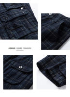 Shorts De Verano Para Hombre, Deportivos Y Casuales, Patrón a Cuadros, Pantalones Rectos, Algodón Puro, Múltiples Bolsillos, Workwear Suelto - details 6