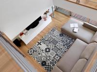 Alfombra Moderna Mosaico Lavable para Salón y Dormitorio | 100% Fabricada en España | Pelo Corto | Varios Tamaños y Colores ALFOMBRAS IBERIA - details 1