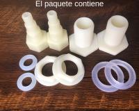 2Pcs Conector De Tanque De Agua Para Ganadería Plástico Barbado Unión De Pagoda Para Bebederos De Pollos Conejos Y Ponedoras - details 4