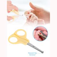8 piezas Kit de aseo para bebés, kit profesional de cortaúñas para bebés, no tóxico sin BPA, kits de aseo para bebés para viajes y hogar (amarillo) - details 7