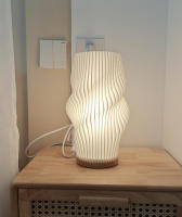 Lámpara De Escritorio Estilo Crema Francesa 3D Lámpara De Ambiente Para Dormitorio Estudio Café Luz De Lectura LED Sin Baterías - details 12