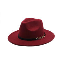 Nueva Moda Invierno Otoño Imitación Lana Hombres Mujeres Sombreros Fedoras Jazz European American Cuello Redondo Sombreros Bowler - details 14