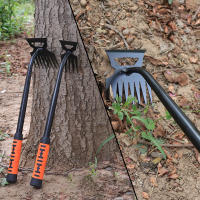 Shovel De Limpieza De Malas Hierbas Metálica 2 En 1 Rascador De Jardín De Acero Inoxidable Con 5/6/8/11 Dientes Herramienta De Maleza Dual Para Jardinería - details 0