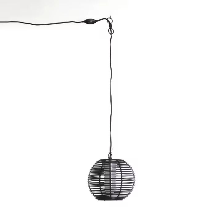 Ledkia Lámpara Colgante para Exterior Asha Negro - 1