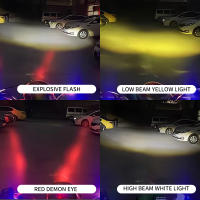 2pcs Faros LED Para Motocicleta Spotlights Mini Driving Strobe Lights Alta/Baja Potencia Luz Auxiliar De Conducción Con Foco De Trasero - details 7