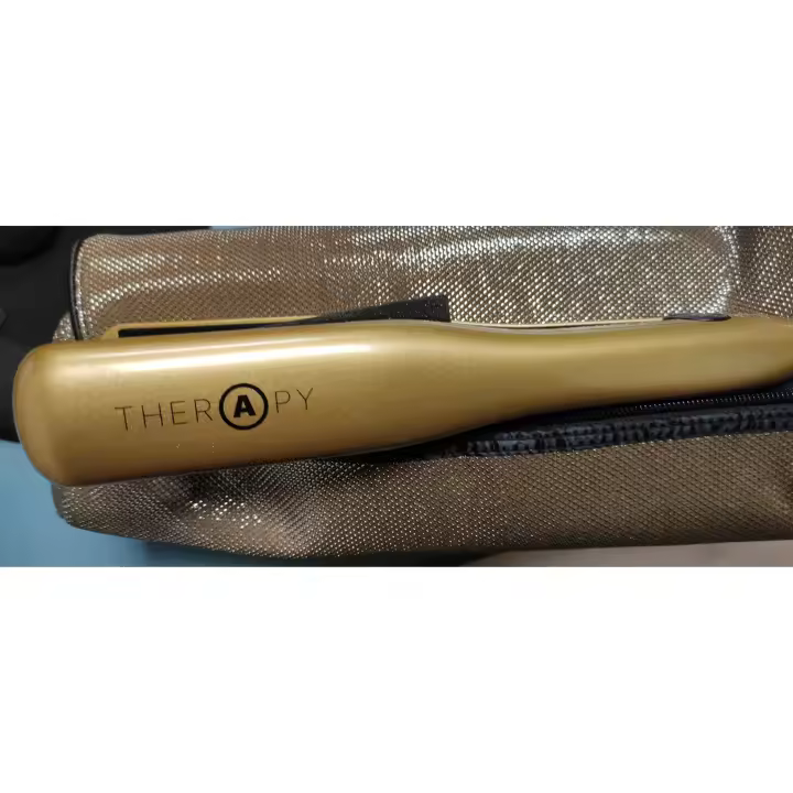 SALERM COSMETICS PLANCHA DE PELO INFRARROJOS THERAPY PROFESSIONAL STYLER SALON SELECCION COLOR DORADO - 1