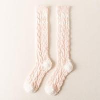 Calcetines De Velours Coral Para Mujer Con Plumas Gruesas Calcetines Térmicos Para Dormir Medio Cilindro Aislantes De Invierno - details 22