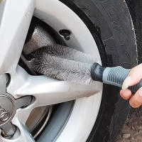 Cepillo Profesional Para Limpieza De Ruedas De Motocicleta Y Coche Herramienta De Limpieza Para Neumáticos Seco Y Húmedo Accesorios De Limpieza De Ruedas - details 0