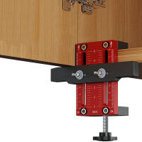 Juego De Herramientas Para Montaje De Puertas De Armario Con Soporte Y Abrazadera Cuerpo De Aleación De Aluminio Para Instalación De Armarios Con Marco O Frameless - details 1
