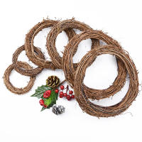 Vine Artificial Para Decoración De Hogar Boda Navidad Y Fiestas 10cm/15cm/20cm Marco Para Wreath DIY Adornos Colgantes Para Puertas Y Jardines - details 16