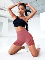 Shorts De Yoga Para Mujer Cintura Alta Fitness Running Pantalones De Gimnasio Levantamiento De Glúteos Sportswear Yoga Push up Shorts De Entrenamiento - details 20