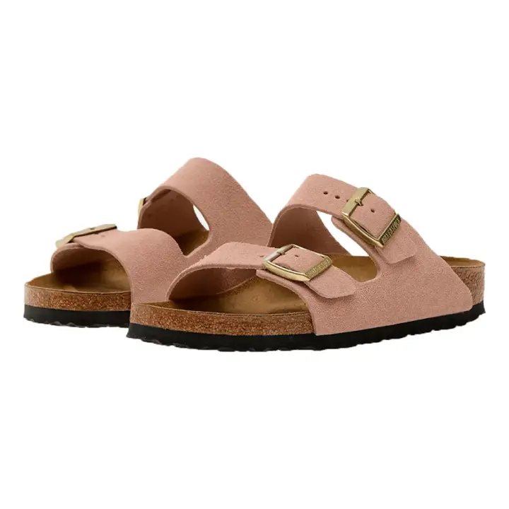 Birkenstock Sandalias Estrechas Arizona Suede Rosa - 1