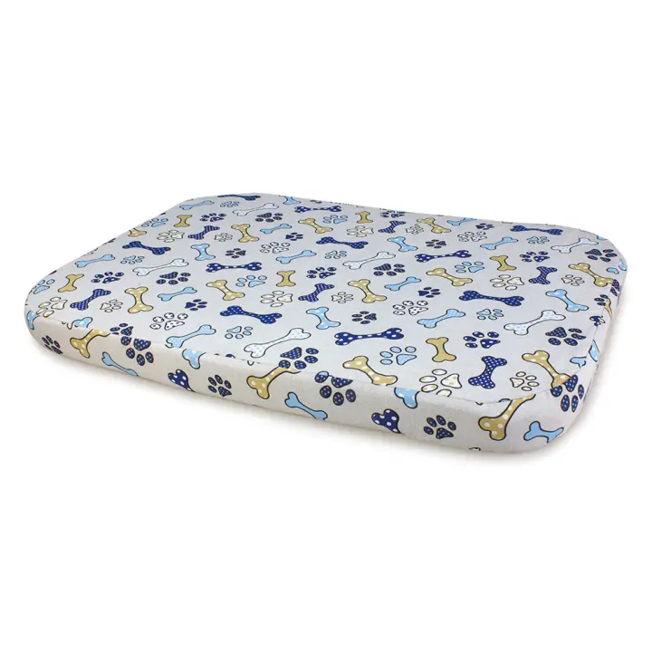 Colchoneta dibujos Huesos para perros - 90 x 65 x 9 cm - Cómoda y agradable - Accesorios para dormir - 1