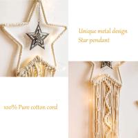 Atrapasueños con borlas, decoración de grto de Habitación, Bohemio, hecho a mano, atrapasueños, Luna y estrellas - details 2