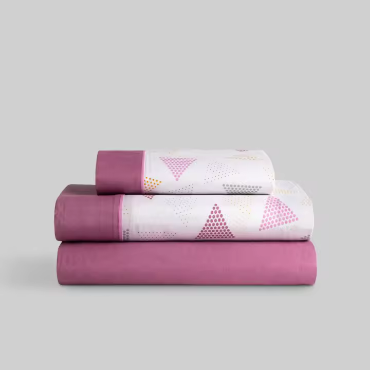 Llartextil Juego de Sábanas Karamelo Fannie Vino - Transpirables y Duraderas - 1