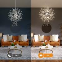 Lámpara De Cristal LED IRALAN Estilo Moderno Chandelier De Dandelion Iluminación Creativa Para Sala De Estar Comedor Bar - details 1