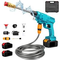 30Bar Pistola Agua Alta Presión Inalámbrica Portátil, 21V Batería Makita, 2 Baterías 1200mAh, 40 Min, 4.1L/min, Kit Limpieza Coches Jardín, 12 Accesorios - details 11