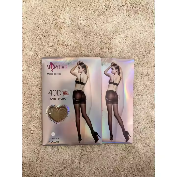 MEDIAS DE MUJER 40 DENS-pack de 2 medias de lycra muy resistente -panty de mujer -panty para vestir .medias PUSH UP, cintura reforzado con elastico confort. medias punta transparente.tallas unica .3 tonos para elegir. - 1