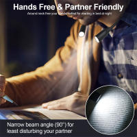 Lámpara De Lectura LED Con Cuello Flexible 360° Recargable Por USB Luz De Noche Para Estudio Lectura Incluye Batería Recargable - details 5