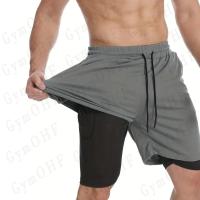 Nuevos Shorts De Playa Para Hombres Entrenamiento De Fitness Verano 2 En 1 Secado Rápido Gimnasio Correr Deporte Al Aire Libre Pantalones Cortos De Deporte Para Hombres - details 30