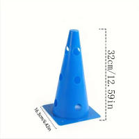 5pcs Barriles De Señalización Perforados De 32CM Conos De Barricada Para Entrenamiento De Fútbol Y Baloncesto Material PVC - details 7