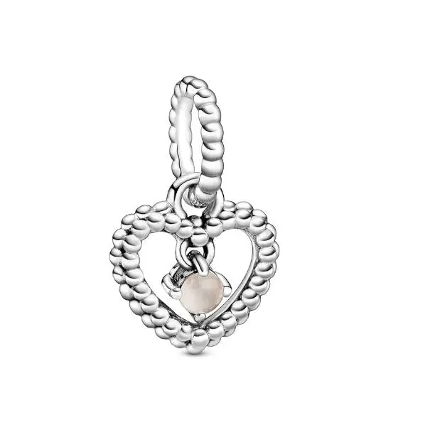PANDORA Abalorio de Plata de Ley con Piedra Natal para pulsera, Comes con el embalaje de Caja De Regno original. - 1