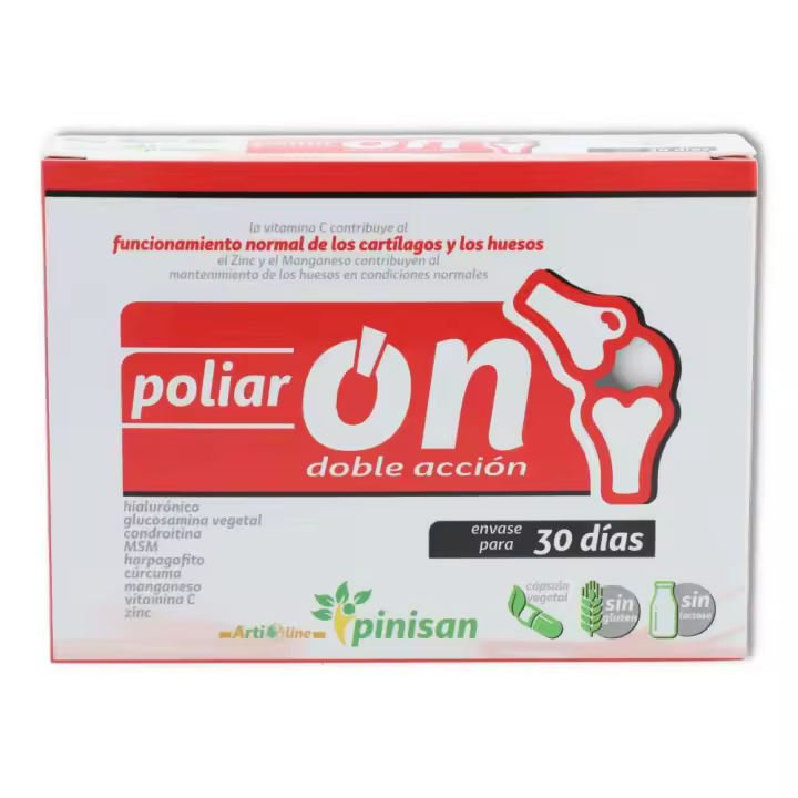 Pinisan Poliar On 60 Cápsulas para Articulaciones y Colágeno - 1