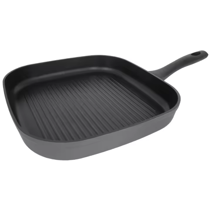 ARCOS Kaula Sartén Grill Antiadherente 28x28 cm - full Inducción, Gas y Vitrocerámica – Aluminio Forjado Ultraligero con Mango Ergonómico - 1