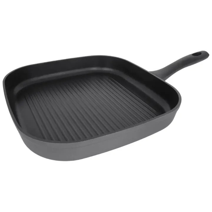ARCOS Kaula Sartén Grill Antiadherente 28x28 cm - full Inducción, Gas y Vitrocerámica – Aluminio Forjado Ultraligero con Mango Ergonómico - 1