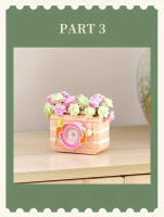 Bloques De Construcción De Cámara Con Flores Eternas Juguetes DIY Creativos Para Niños Regalos De Cumpleaños Modelos De Suculentas En Macetas Adecuado Para Adolescentes Y Adultos - details 5
