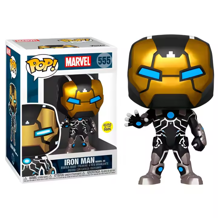 Funko pop marvel 80th iron man modelo 39 brillo en la oscuridad 43965 - 1