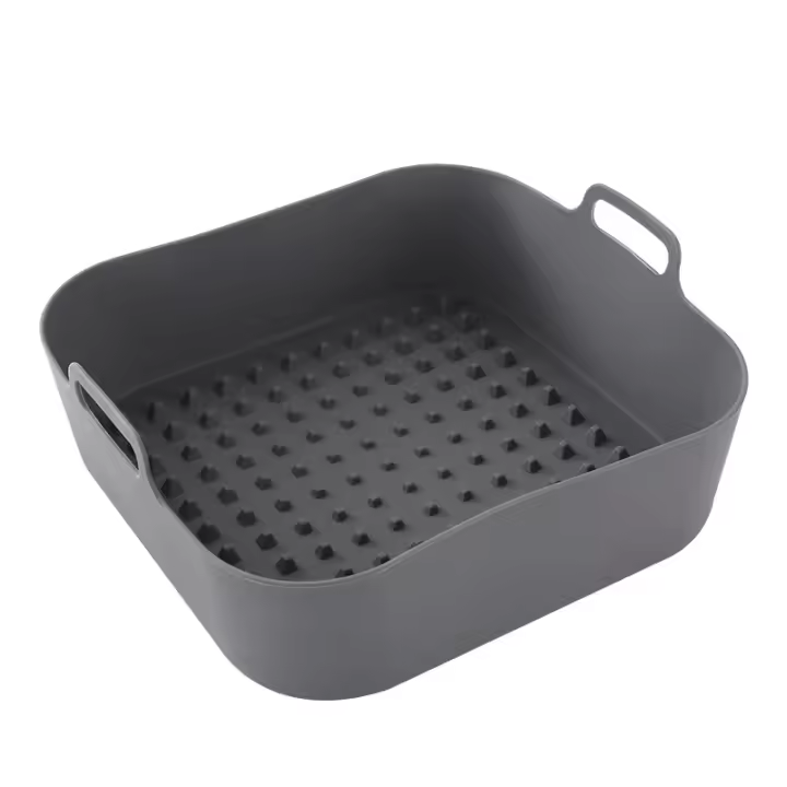 Pote De Silicona Para Air Fryer Reutilizable Cuadrado Espeso Interchangeable Con Papel De Horno Cubierta De La Cesta Del Air Fryer - 1