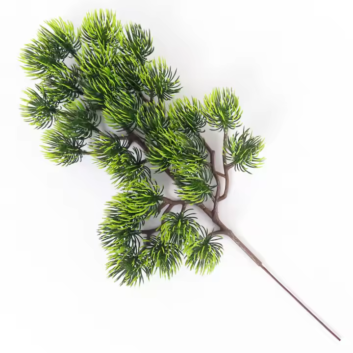 Rama De Pino Artificial 34cm Verde Realista Para Fiestas Bodas Decoración De Navidad En Casa Y Habitaciones Planta Artificial - 1